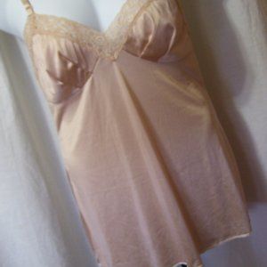Extra Long Cami Slip Nude Cabernet Size 36 NWOT